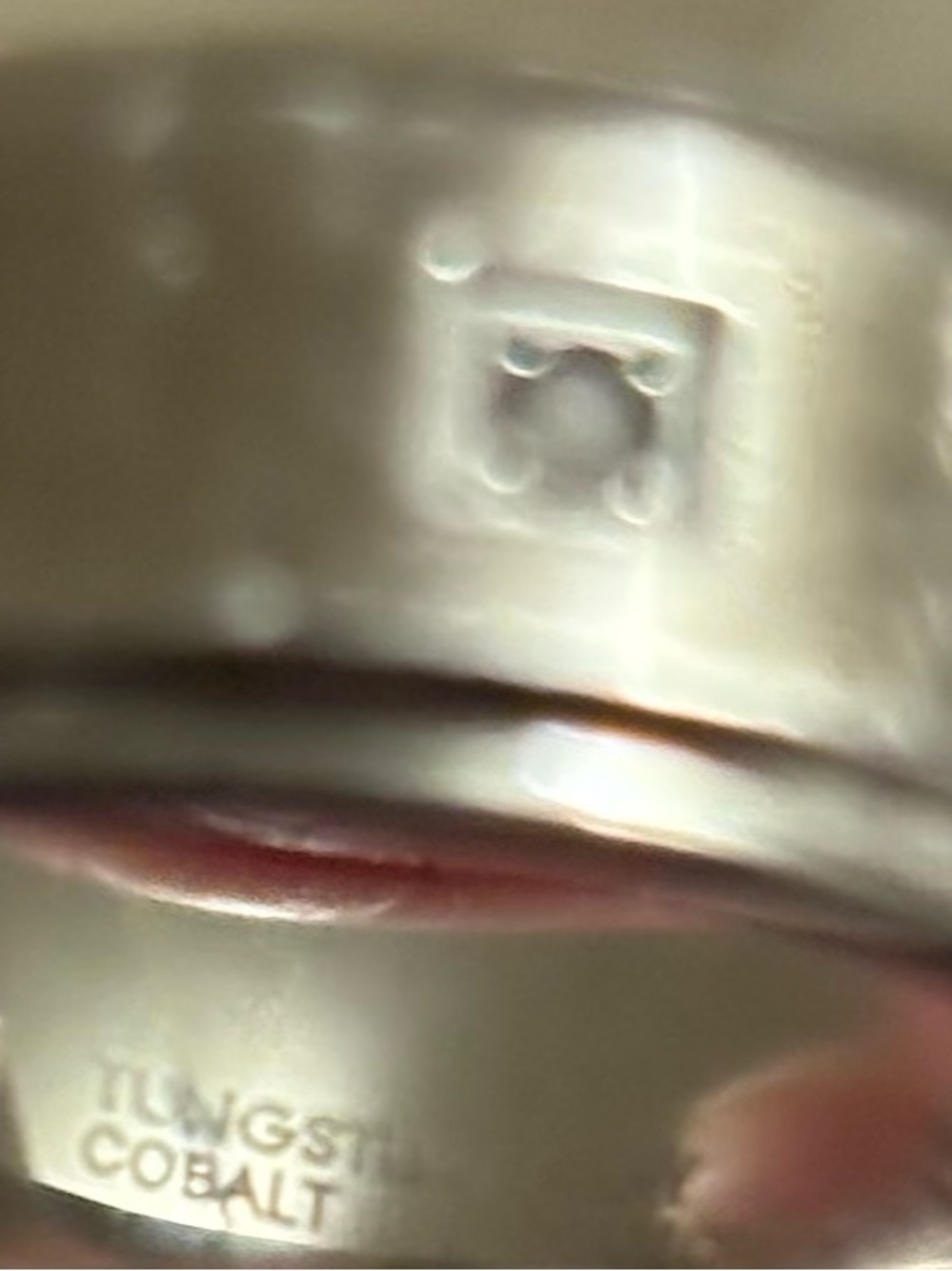 Micheal Hill Tungsten Cobalt With Grey Diamond Ring - Picture 9 of 10